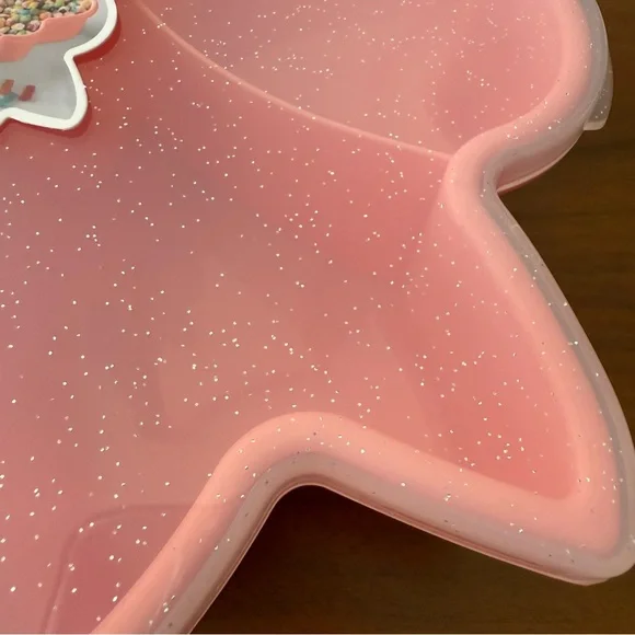 Large Sparkle Bow Snack Box Food Storage Container Valentine SHIP ASAP CWC Pink - Picture 8 of 11